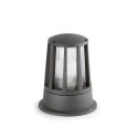 Sockelleuchte aus Aluminium E27, grau, BRANNE