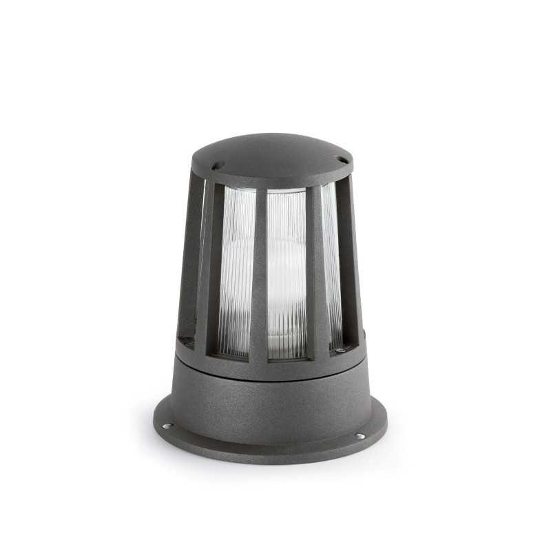 Sockelleuchte aus Aluminium E27, grau, BRANNE