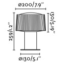 Sockelleuchte aus Aluminium E27, grau, LE BOST