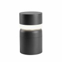 Sockelleuchte aus Aluminium mit integrierter LED, grau, MONCLAR