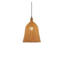 Einfache Pendelleuchte VIGUE aus Rattan, E27, farbig