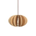 Einfache Pendelleuchte CRUIX aus Holz, E27, natur