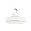 Einfache Pendelleuchte MALON aus Aluminium, E27, weiss