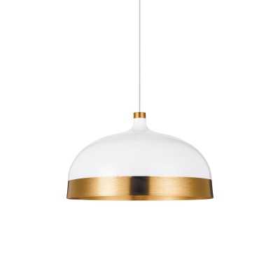 Einfache Pendelleuchte BLAZY aus Aluminium, E27, weiss