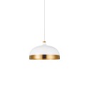 Einfache Pendelleuchte TAUTY aus Aluminium, E27, weiss