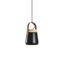 Einfache Pendelleuchte ISLOU aus Aluminium, E27, farbig