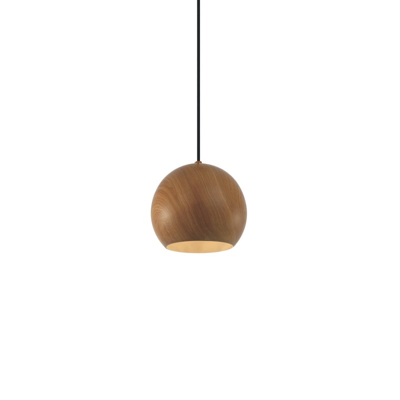 Einfache Pendelleuchte MORLU aus Metall, E27, natur