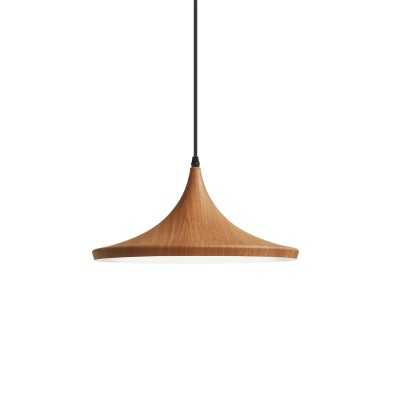 Einfache Pendelleuchte VITRE aus Aluminium, E27, natur