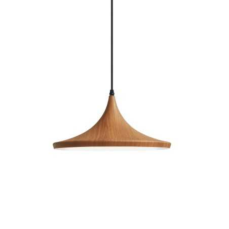 Einfache Pendelleuchte VITRE aus Aluminium, E27, natur