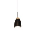 Einfache Pendelleuchte TRACE aus Holz, E27, farbig