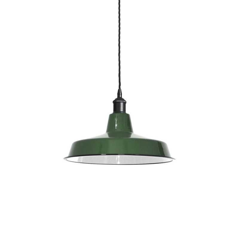 Einfache Pendelleuchte OSTREL aus Eisen, E27, farbig
