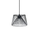 Einfache Pendelleuchte HAUTE aus Metall, E27, schwarz
