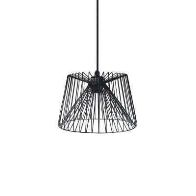 Einfache Pendelleuchte HAUTE aus Metall, E27, schwarz