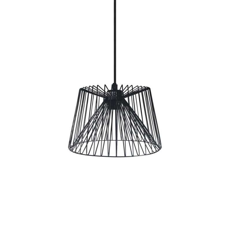 Einfache Pendelleuchte HAUTE aus Metall, E27, schwarz