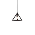 Einfache Pendelleuchte MUSOLEU aus Aluminium, E27, schwarz
