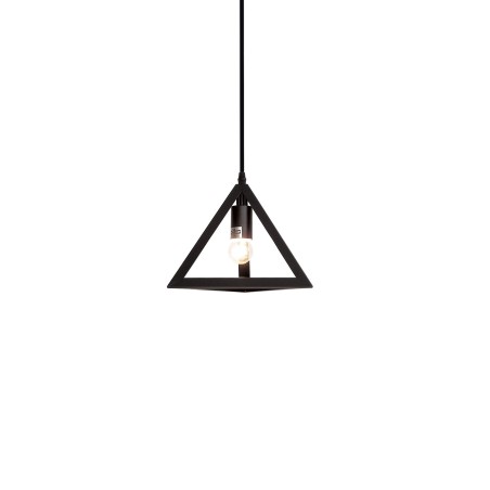 Einfache Pendelleuchte MUSOLEU aus Aluminium, E27, schwarz