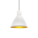Einfache Pendelleuchte BENIS aus Aluminium, E27, weiss