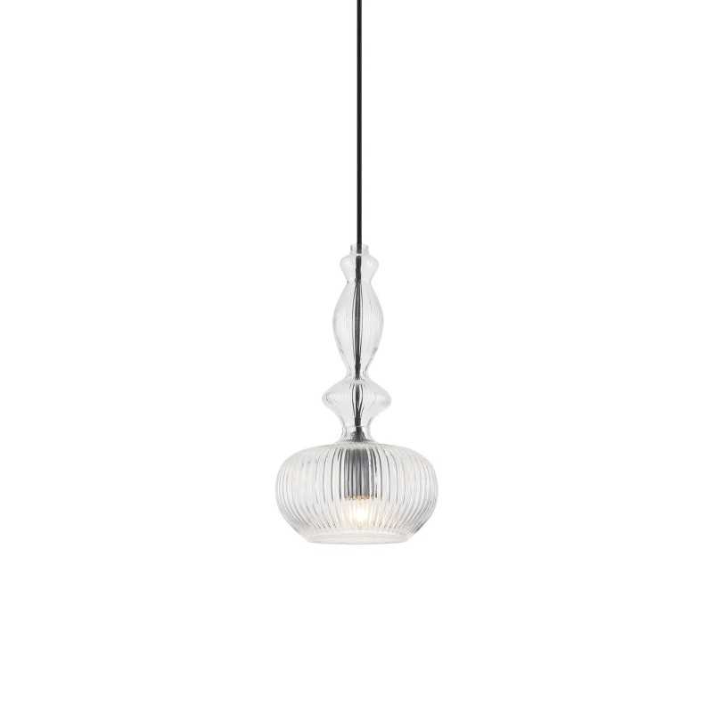 Einfache Pendelleuchte PAYROL aus Glas, E27, farbig