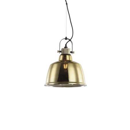 Einfache Pendelleuchte NULLY aus Metall, E27, goldfarben