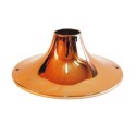 Metall-Baldachin Kupfer glaenzend fuer Lampen 185mm x 70mm