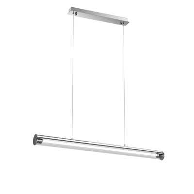 Einfache Pendelleuchte DOMPROT aus Aluminium, SMD, 24W 2350Lm chrom