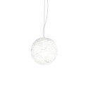 Einfache Pendelleuchte YVOUX aus Polyethylen, E27, weiss
