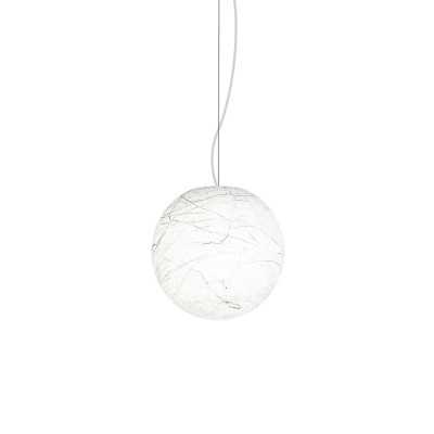 Einfache Pendelleuchte YVOUX aus Polyethylen, E27, weiss