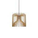 Einfache Pendelleuchte VINCQ aus Holz, E27, natur