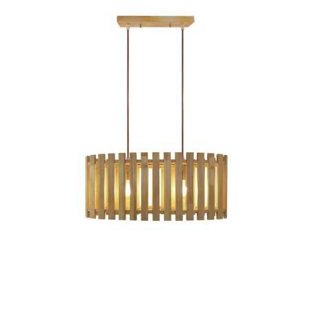 Einfache Pendelleuchte NOYAN aus Holz, E27, natur