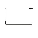 Einfache Pendelleuchte FAISE aus Aluminium, LED, 15W 720Lm schwarz