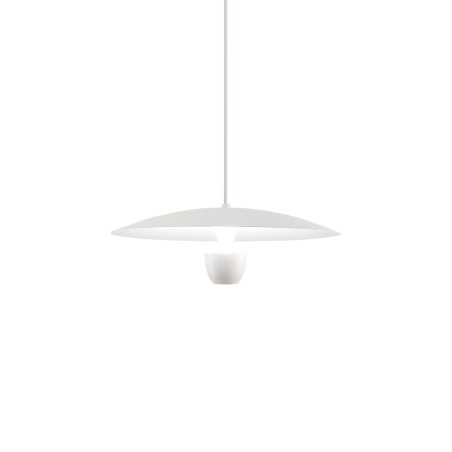 Einfache Pendelleuchte DORREA aus Aluminium, LED, 3W+6W 430Lm weiss