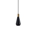 Einfache Pendelleuchte MUANCE aus Aluminium, GU10, schwarz