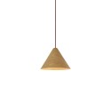 Einfache Pendelleuchte LUNET aus Holz, E27, natur
