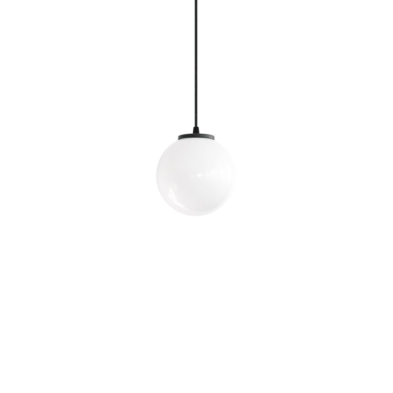 Einfache Pendelleuchte MUSSOT aus Thermoplast, E27, weiss