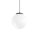 Einfache Pendelleuchte LAUROS aus Thermoplast, E27, weiss