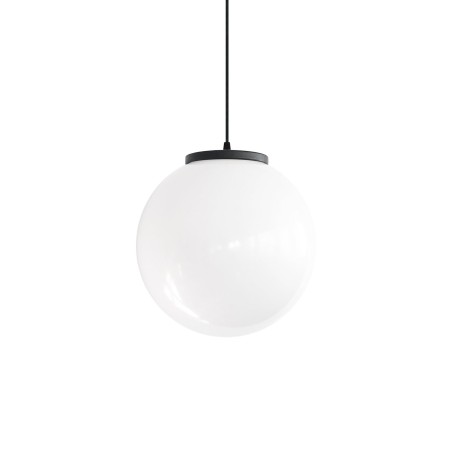 Einfache Pendelleuchte LAUROS aus Thermoplast, E27, weiss