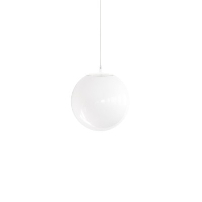 Einfache Pendelleuchte BARRY aus Metall, E27, weiss