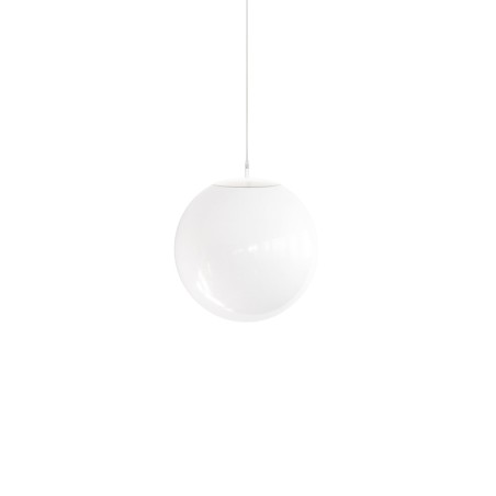Einfache Pendelleuchte BARRY aus Metall, E27, weiss