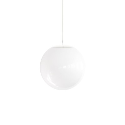 Einfache Pendelleuchte NUCES aus Metall, E27, weiss