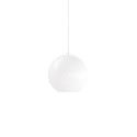 Einfache Pendelleuchte GONTIER aus Metall, E27, weiss