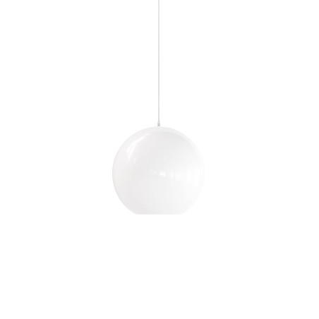 Einfache Pendelleuchte GONTIER aus Metall, E27, weiss