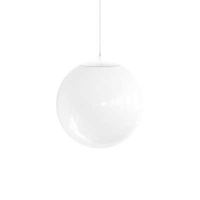 Einfache Pendelleuchte NOYS aus Metall, E27, weiss
