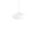 Einfache Pendelleuchte GOUNOD aus Metall, E27, weiss