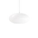 Einfache Pendelleuchte PATRANT aus Metall, E27, weiss
