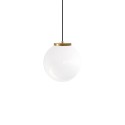 Einfache Pendelleuchte RIGAL aus Metall, E27, weiss