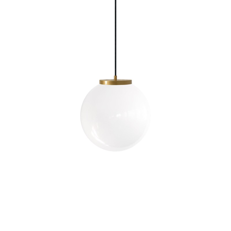 Einfache Pendelleuchte RIGAL aus Metall, E27, weiss