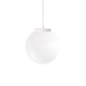 Einfache Pendelleuchte OUTRE aus Metall, E27, weiss