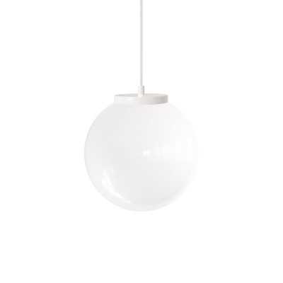 Einfache Pendelleuchte OUTRE aus Metall, E27, weiss
