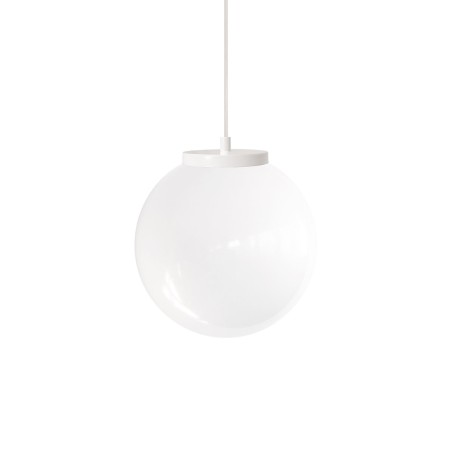 Einfache Pendelleuchte OUTRE aus Metall, E27, weiss