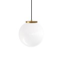 Einfache Pendelleuchte MOISY aus Metall, E27, weiss